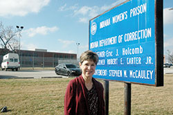 As the chairperson of the archdiocese’s task force on prison ministry, Lynne Weisenbach hopes that parishes and individuals will have an increased impact in making a difference in the lives of people in jails and prisons in central and southern Indiana. (Photo by John Shaughnessy)