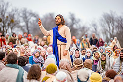 Jonathan Roumie, who is Catholic, portrays Jesus in the challenging Sermon on the Mount scene coming soon in a season two episode of “The Chosen.” (Photo courtesy: Angel Studios)